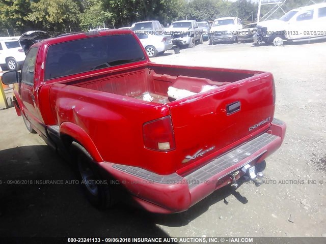 1GCCS1449Y8115851 - 2000 CHEVROLET S TRUCK S10 RED photo 3