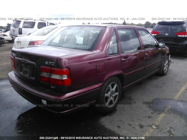 YV1LS564XW2444749 - 1998 VOLVO S70 GLT RED photo 4