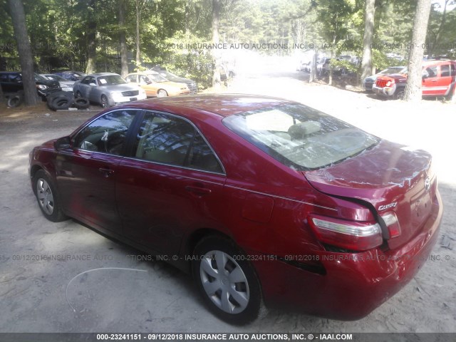 4T4BE46K29R138978 - 2009 TOYOTA CAMRY SE/LE/XLE RED photo 3