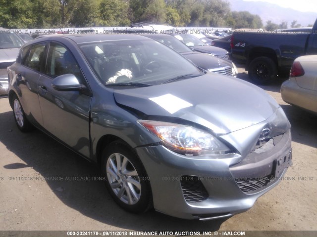 JM1BL1L75C1681527 - 2012 MAZDA 3 I GRAY photo 1