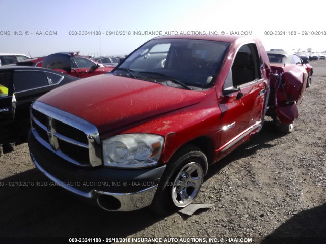 1D7HA16K18J128631 - 2008 DODGE RAM 1500 ST RED photo 2