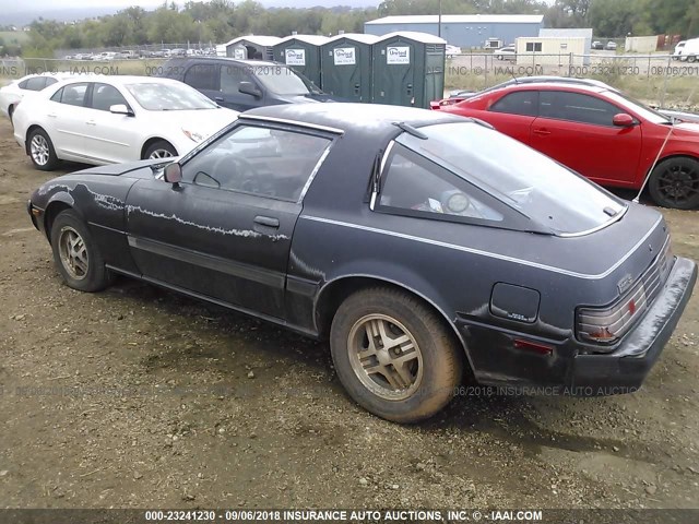 JM1FB3317D0743948 - 1983 MAZDA RX7 BLACK photo 3