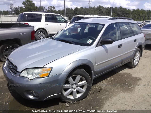 4S4BP61C367352291 - 2006 SUBARU LEGACY OUTBACK 2.5I SILVER photo 2