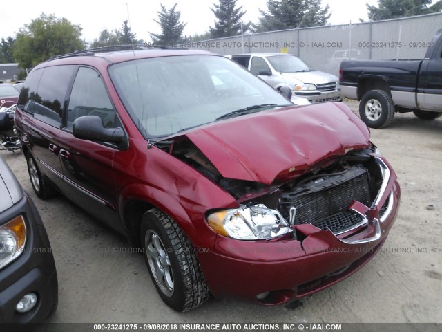 2D4GP54L83R371433 - 2003 DODGE GRAND CARAVAN ES RED photo 1