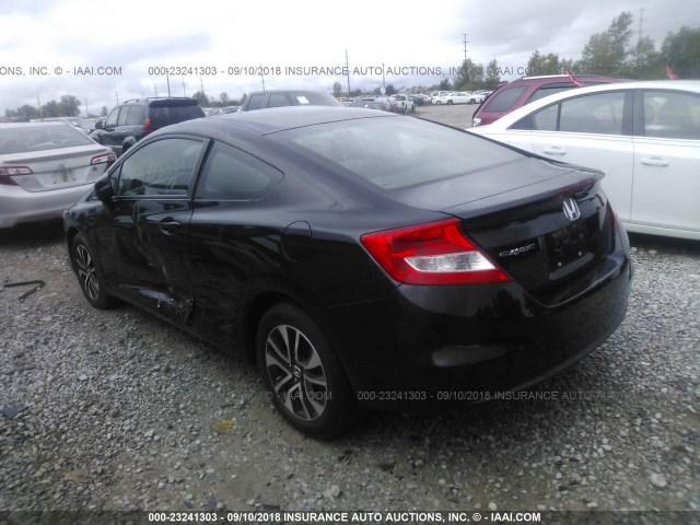 2HGFG3B82DH518592 - 2013 HONDA CIVIC EX BLACK photo 3