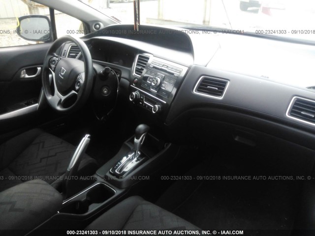 2HGFG3B82DH518592 - 2013 HONDA CIVIC EX BLACK photo 5