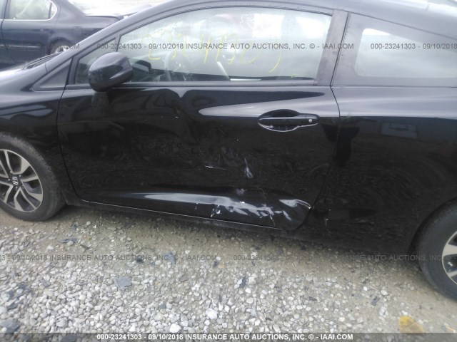 2HGFG3B82DH518592 - 2013 HONDA CIVIC EX BLACK photo 6