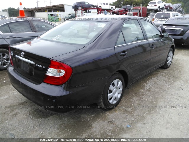 4T1BE32K13U709989 - 2003 TOYOTA CAMRY LE/XLE/SE Tünd qırmızı foto 4