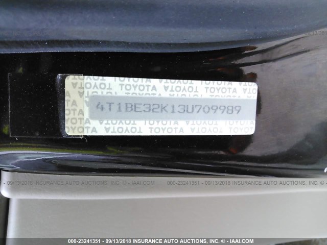 4T1BE32K13U709989 - 2003 TOYOTA CAMRY LE/XLE/SE Tünd qırmızı foto 9