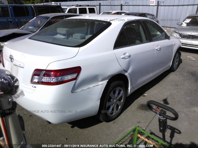 4T1BF3EKXBU623376 - 2011 TOYOTA CAMRY SE/LE/XLE 白色 照片 4