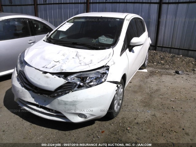 3N1CE2CP6FL405958 - 2015 NISSAN VERSA NOTE S/S PLUS/SV/SL/SR WHITE photo 2