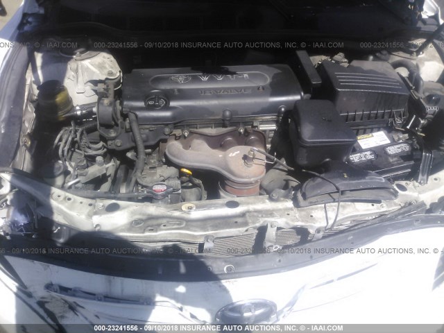 4T1BE46K67U657152 - 2007 TOYOTA CAMRY NEW GENERAT CE/LE/XLE/SE WHITE photo 10