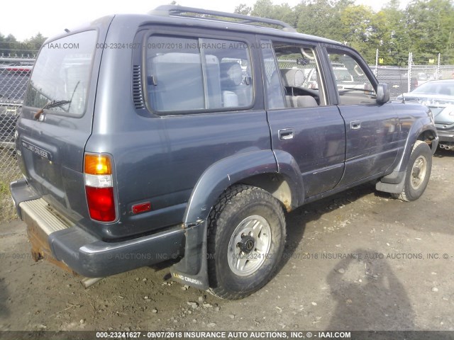 JT3FJ80W0M0024156 - 1991 TOYOTA LAND CRUISER FJ80 GRAY photo 4