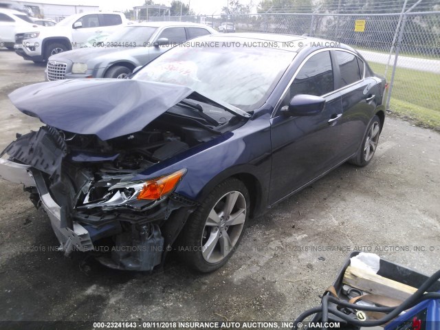 19VDE1F39EE009555 - 2014 ACURA ILX 20 BLUE photo 2