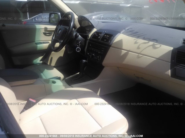 WBXPA73414WC42193 - 2004 BMW X3 2.5I Light Blue photo 5