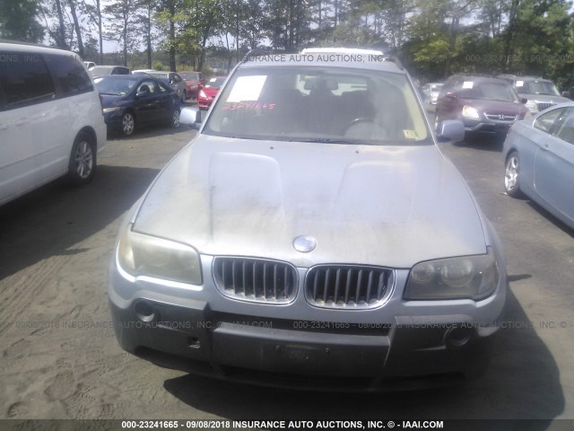 WBXPA73414WC42193 - 2004 BMW X3 2.5I Light Blue photo 6