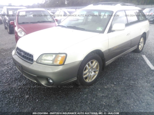 4S3BH686937649014 - 2003 SUBARU LEGACY OUTBACK LIMITED WHITE photo 2