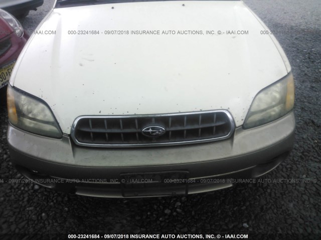 4S3BH686937649014 - 2003 SUBARU LEGACY OUTBACK LIMITED WHITE photo 6