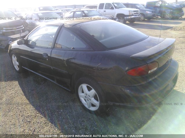 1G1JF12T5V7300138 - 1997 CHEVROLET CAVALIER Z24 BLACK photo 3