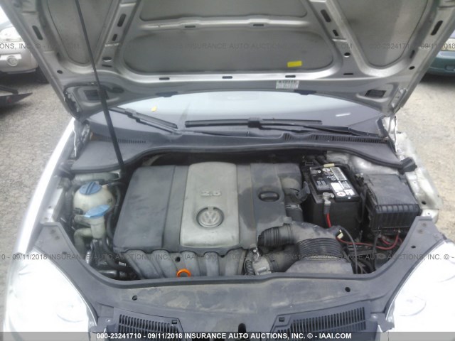 3VWEF81K97M179484 - 2007 VOLKSWAGEN JETTA WOLFSBURG 银色 照片 10