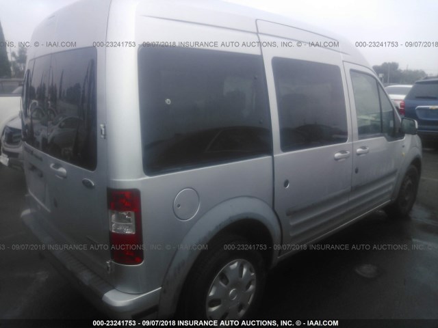 NM0KS9CN3CT096141 - 2012 FORD TRANSIT CONNECT XLT PREMIUM SILVER photo 4