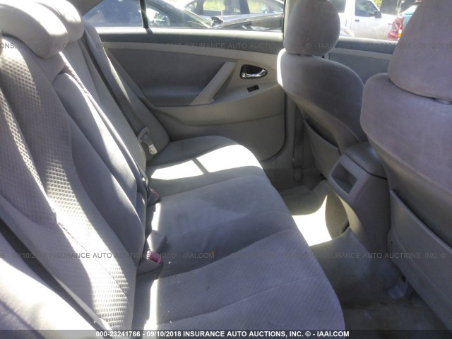 4T1BE46K48U229811 - 2008 TOYOTA CAMRY CE/LE/XLE/SE BLACK photo 8