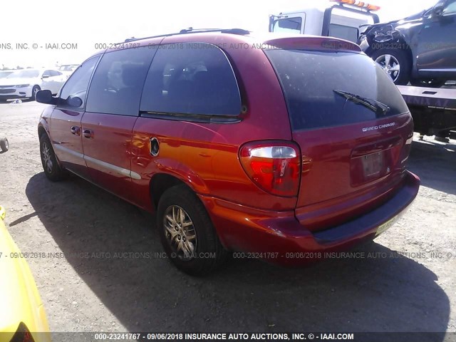 2B4GP44351R403224 - 2001 DODGE GRAND CARAVAN SPORT RED photo 3