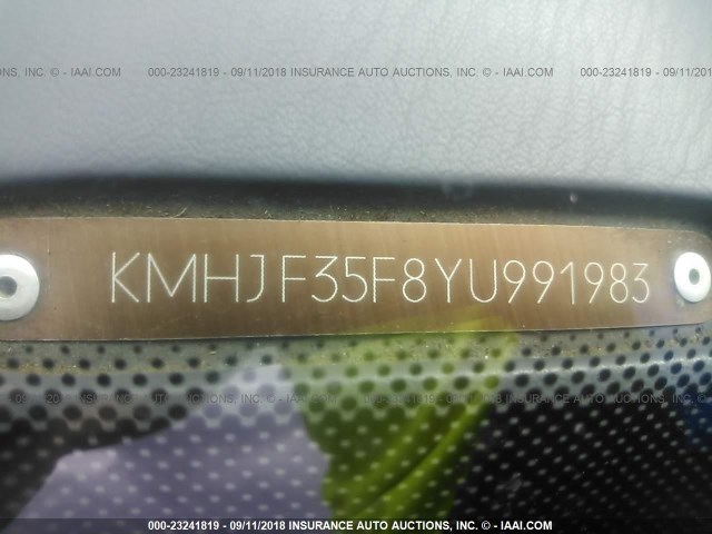 KMHJF35F8YU991983 - 2000 HYUNDAI ELANTRA GLS GRAY photo 9