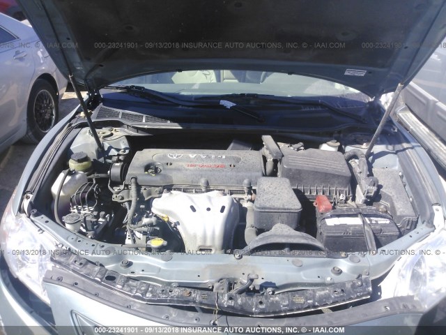 4T1BE46K57U649172 - 2007 TOYOTA CAMRY NEW GENERAT CE/LE/XLE/SE GREEN photo 10