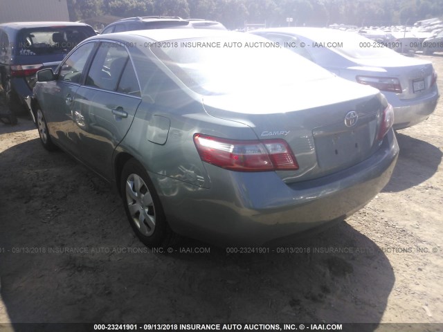 4T1BE46K57U649172 - 2007 TOYOTA CAMRY NEW GENERAT CE/LE/XLE/SE GREEN photo 3