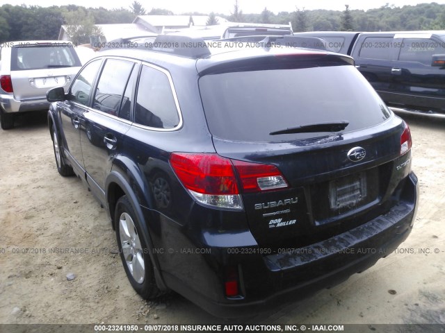 4S4BRCKC1C3240583 - 2012 SUBARU OUTBACK 2.5I LIMITED Dark Blue photo 3