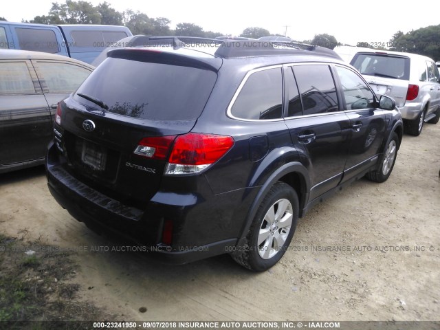 4S4BRCKC1C3240583 - 2012 SUBARU OUTBACK 2.5I LIMITED Dark Blue photo 4