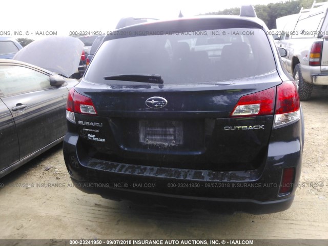 4S4BRCKC1C3240583 - 2012 SUBARU OUTBACK 2.5I LIMITED Dark Blue photo 6