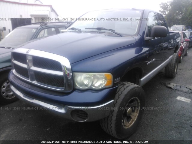 3D7KU28D33G848248 - 2003 DODGE RAM 2500 ST/SLT BLUE photo 2