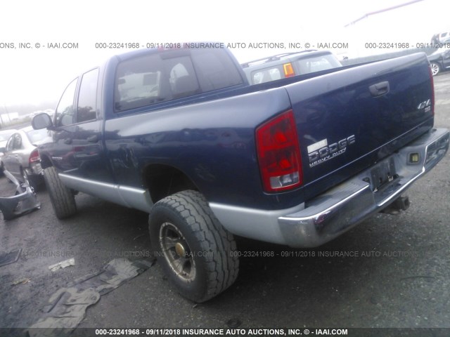 3D7KU28D33G848248 - 2003 DODGE RAM 2500 ST/SLT BLUE photo 3