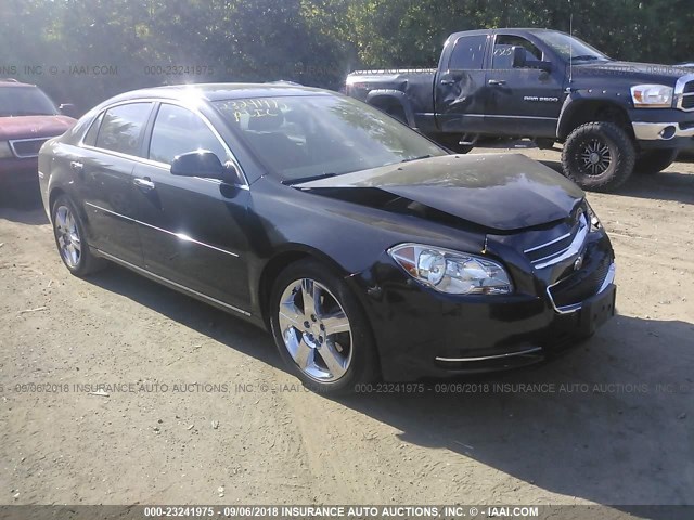 1G1ZC5E0XCF362741 - 2012 CHEVROLET MALIBU 1LT BLACK photo 1