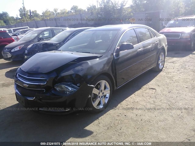 1G1ZC5E0XCF362741 - 2012 CHEVROLET MALIBU 1LT BLACK photo 2