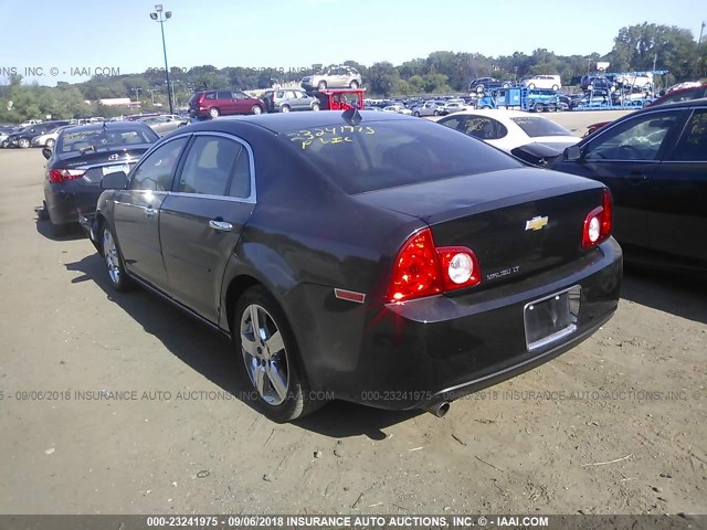1G1ZC5E0XCF362741 - 2012 CHEVROLET MALIBU 1LT BLACK photo 3