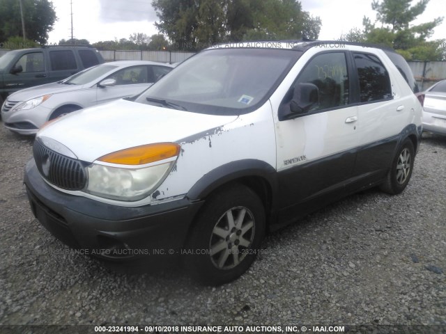 3G5DA03E12S515016 - 2002 BUICK RENDEZVOUS CX WHITE photo 2