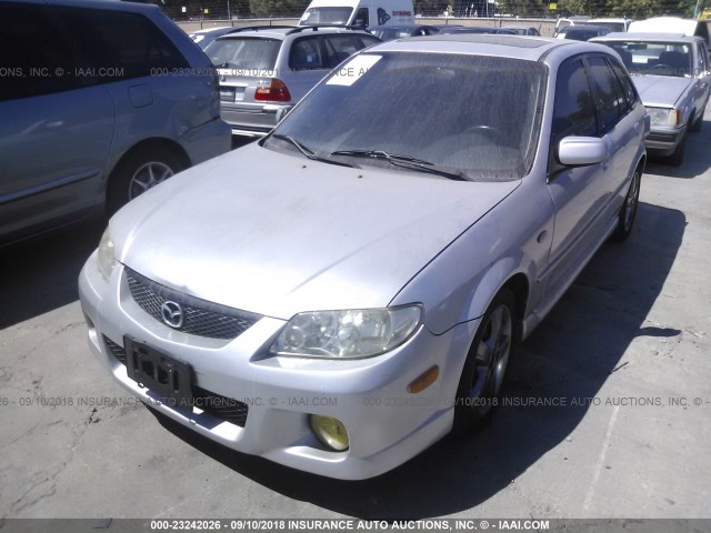 JM1BJ245431215922 - 2003 MAZDA PROTEGE PR5 SILVER photo 2