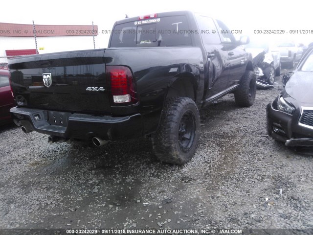 1C6RR7MT5HS572747 - 2017 RAM 1500 SPORT BLACK photo 4