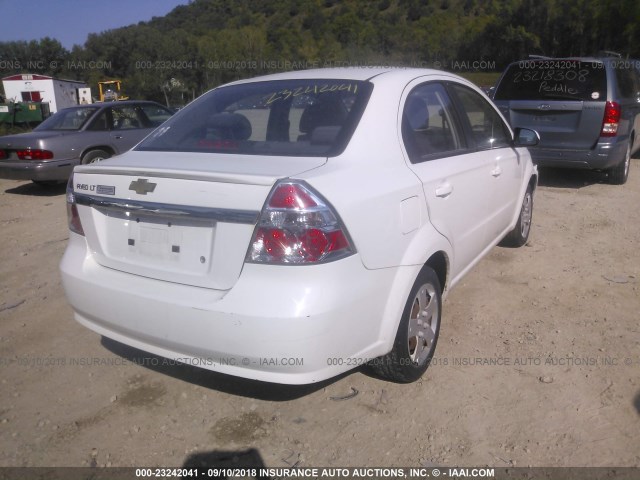 KL1TD5DE4AB125987 - 2010 CHEVROLET AVEO LS/LT 白色 照片 4