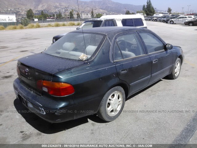 1Y1SK5282WZ443270 - 1998 CHEVROLET GEO PRIZM LSI GREEN photo 4