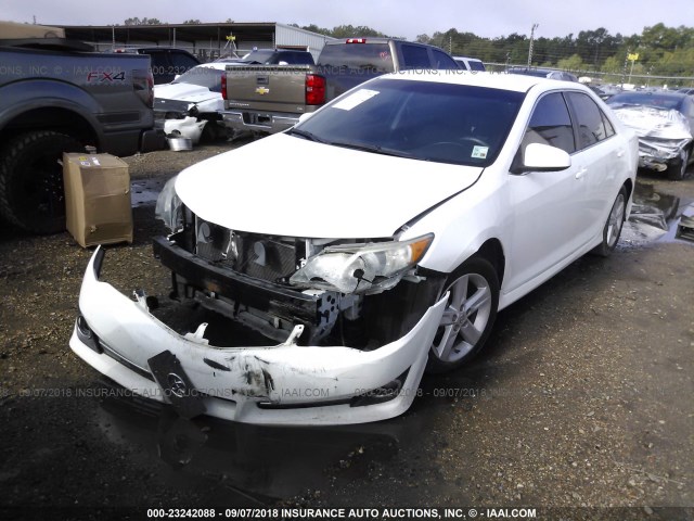 4T1BF1FK6DU264646 - 2013 TOYOTA CAMRY L/SE/LE/XLE WHITE photo 2