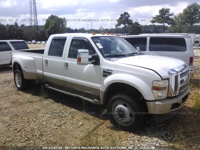 1FTXW4DR2AEA21434 - 2010 FORD F450 SUPER DUTY WHITE photo 1