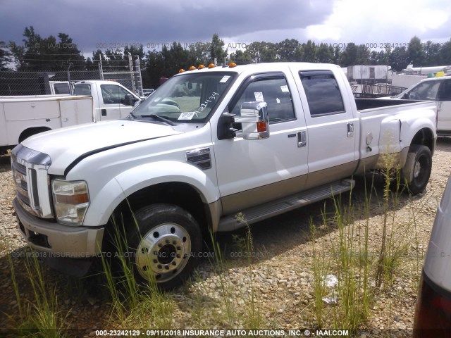 1FTXW4DR2AEA21434 - 2010 FORD F450 SUPER DUTY WHITE photo 2