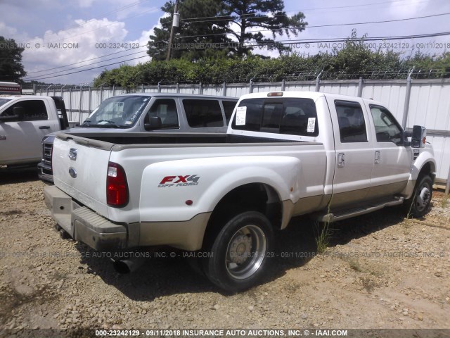 1FTXW4DR2AEA21434 - 2010 FORD F450 SUPER DUTY WHITE photo 4