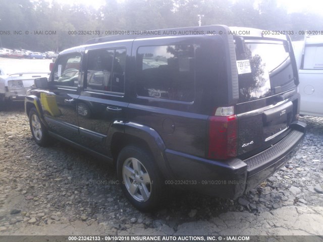 1J8HG48K58C111819 - 2008 JEEP COMMANDER SPORT შავი ფოტო 3