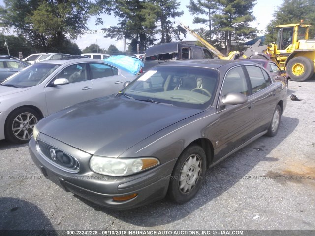 1G4HP54K8YU171747 - 2000 BUICK LESABRE CUSTOM GRAY photo 2