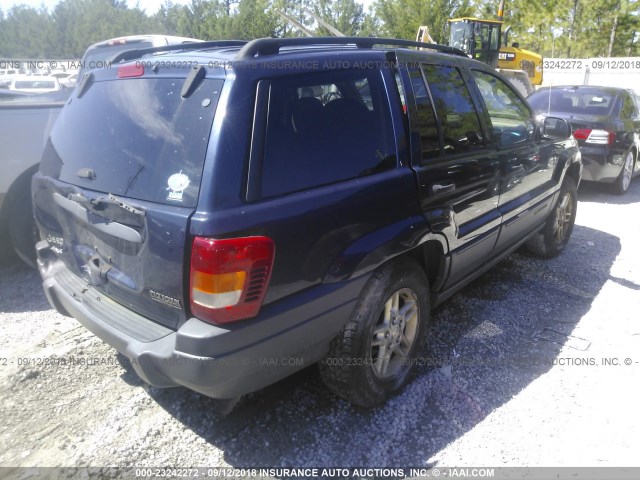 1J4GW48S14C233006 - 2004 JEEP GRAND CHEROKEE LAREDO/COLUMBIA/FREEDOM 蓝色 照片 4